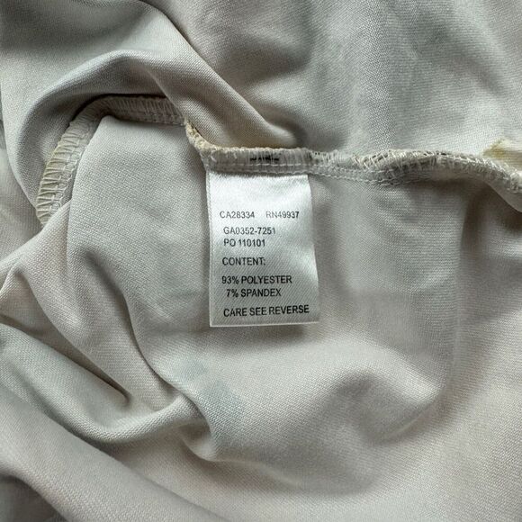 Tail Multicolor Sleeveless Golf Polo Tank 1/4 Zip Neck Yellow Brown Stretch Sz M - Picture 7 of 10